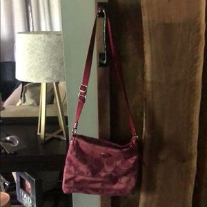 Pink coach bag